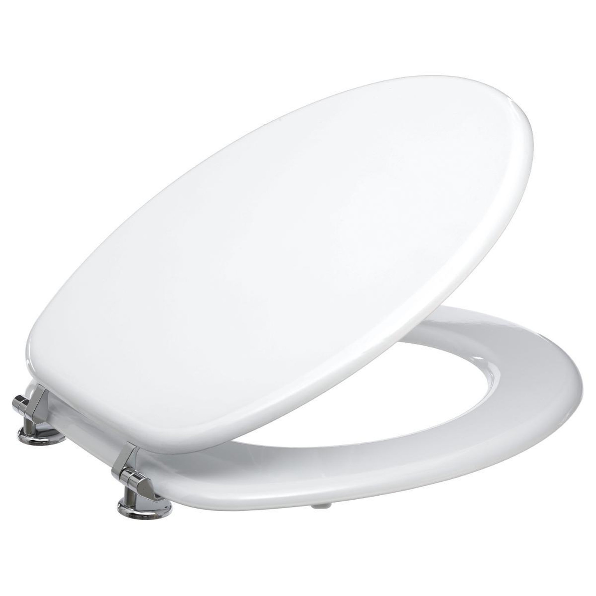 Voir la diapositive 2 : FIVE Abattant wc en bois  luxe  43cm blanc