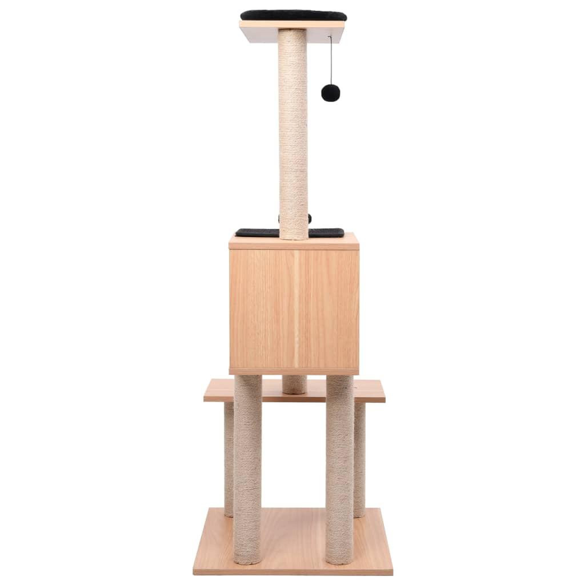 Voir la diapositive 3 : VIDAXL Arbre a chat avec tapis a gratter en sisal 129 cm