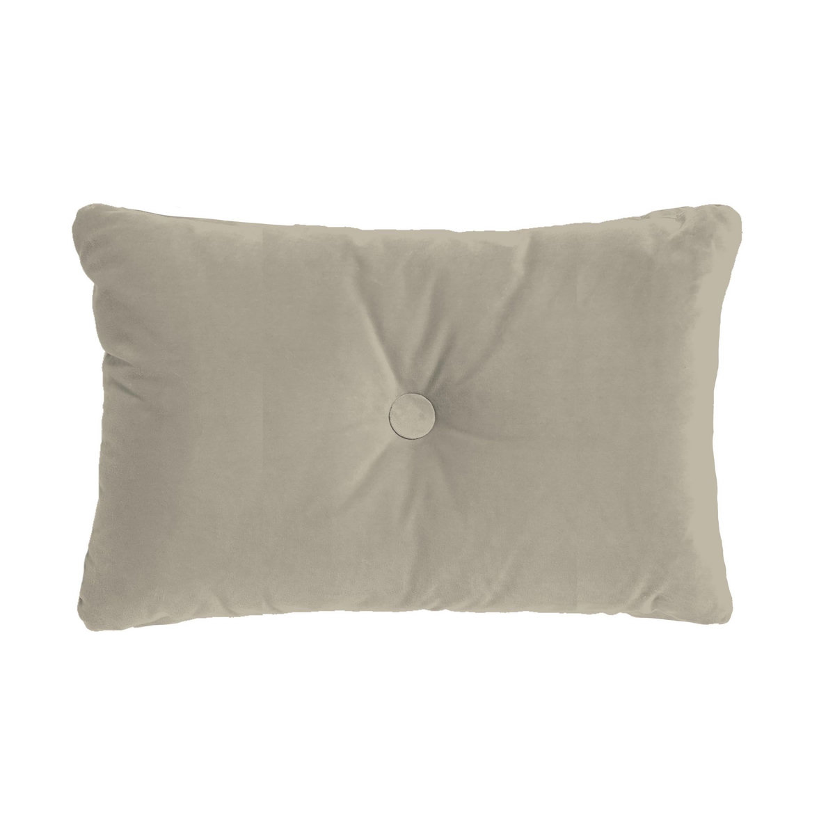 Coussin en velours uni en coton BOUTON 