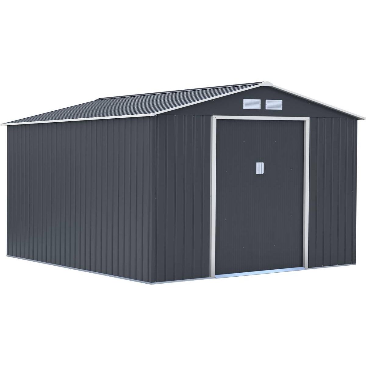 Habitat et Jardin Abri de jardin métal  Vegas  - 12.98 m² - Gris