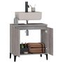 Voir la diapositive 5 : VIDAXL Meuble d'evier sonoma gris 58x33x60 cm bois d'ingenierie