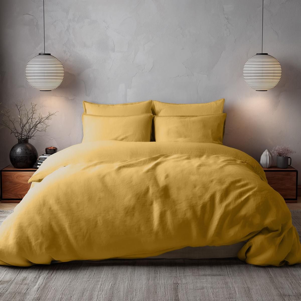 Sensei Maison Drap housse en percale lavée bonnet 30 cm HOME WASHED