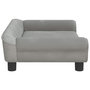 Voir la diapositive 4 : VIDAXL Lit pour chien gris clair 70x48x22 cm velours