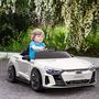 Voir la diapositive 2 : HOMCOM Véhicule électrique enfant Audi RS e-tron GT V. max. 5 Km/h télécommande effets sonores + lumineux blanc