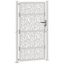 Voir la diapositive 3 : VIDAXL Porte de jardin acier resistant aux intemperies design feuilles