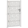 Voir la diapositive 3 : VIDAXL Porte de jardin acier resistant aux intemperies design feuilles
