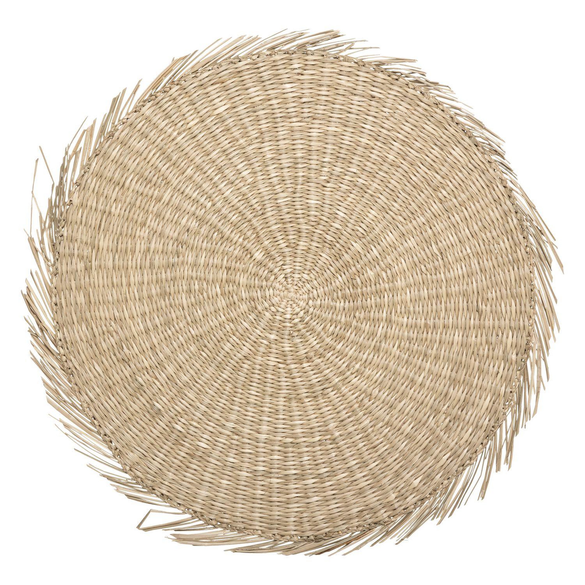 Voir la diapositive 5 : TOILINUX Lot de 6 sets de table cuba - diamètre 38 cm - beige