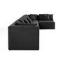 Voir la diapositive 3 : LISA DESIGN Amalfi - canapé modulable d'angle réversible - 5 places - en tissu