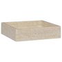Voir la diapositive 2 : VIDAXL Lavabo Creme 40x40x10 cm Marbre