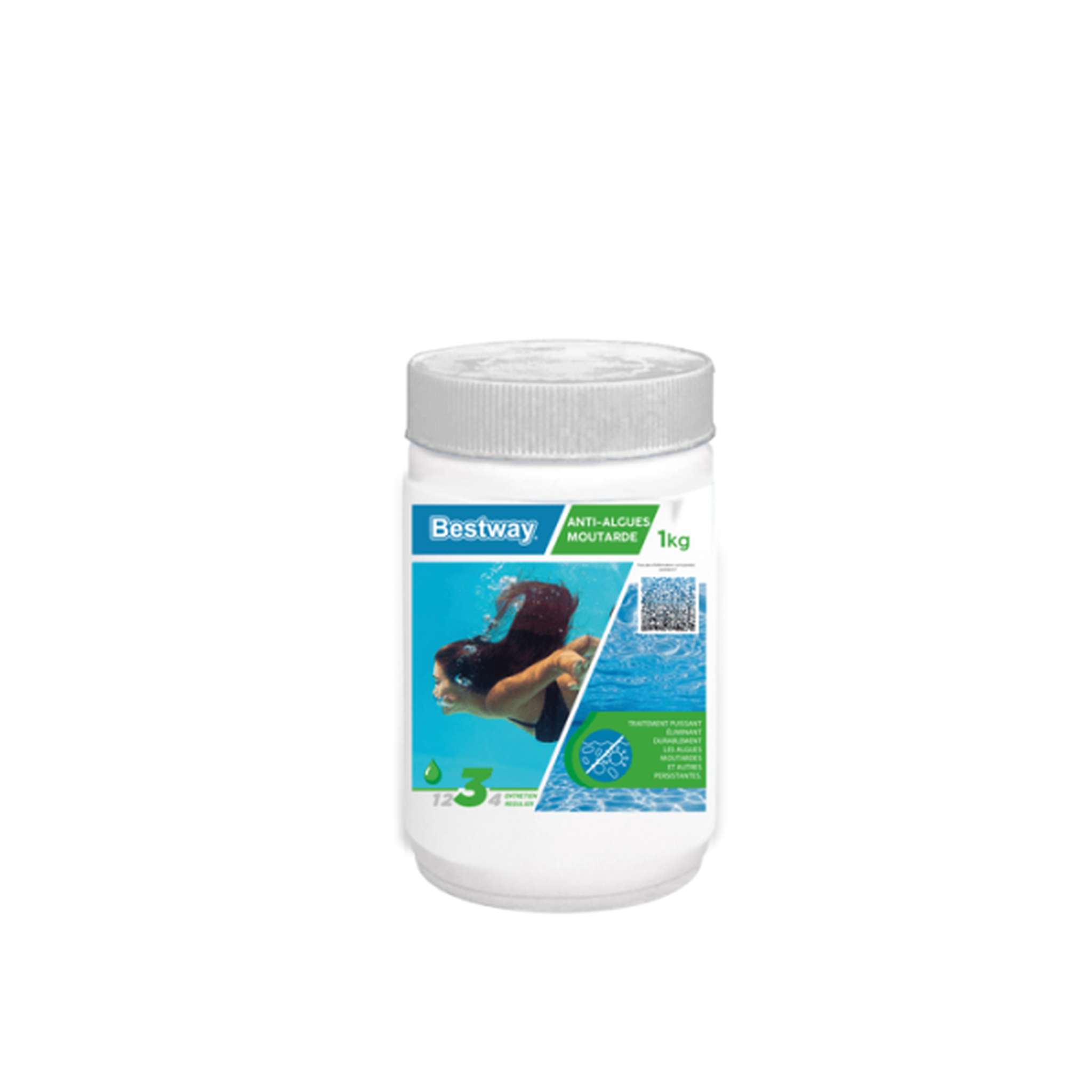 BESTWAY Anti-algues moutarde BESTWAY - 25306 - Poudre - 1 kg