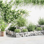 VIDAXL Jardiniere en gabion Acier galvanise 120x120x20 cm