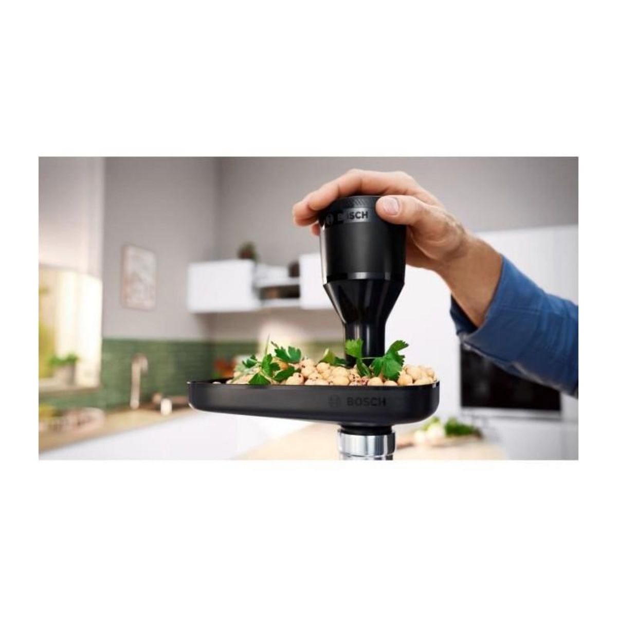 BOSCH Hachoir a viande Série 4 - BOSCH - MFWS430B - 3 grilles de hachoir - Marche arriere - Noir