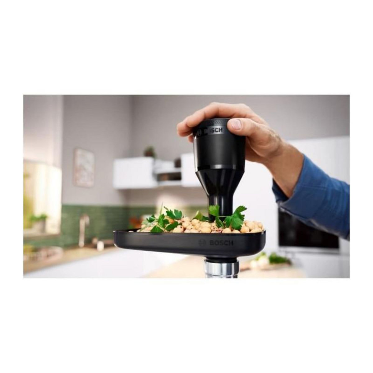 BOSCH Hachoir a viande Série 4 - BOSCH - MFWS430B - 3 grilles de hachoir - Marche arriere - Noir