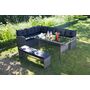 Voir la diapositive 2 : GARDENSTAR Salon bas de jardin - 8 places - Acier/bois - Gris - CANCUN