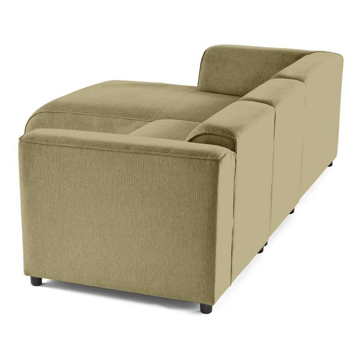 LISA DESIGN Suaro - canapé modulable d'angle gauche 4 places en tissu texturé