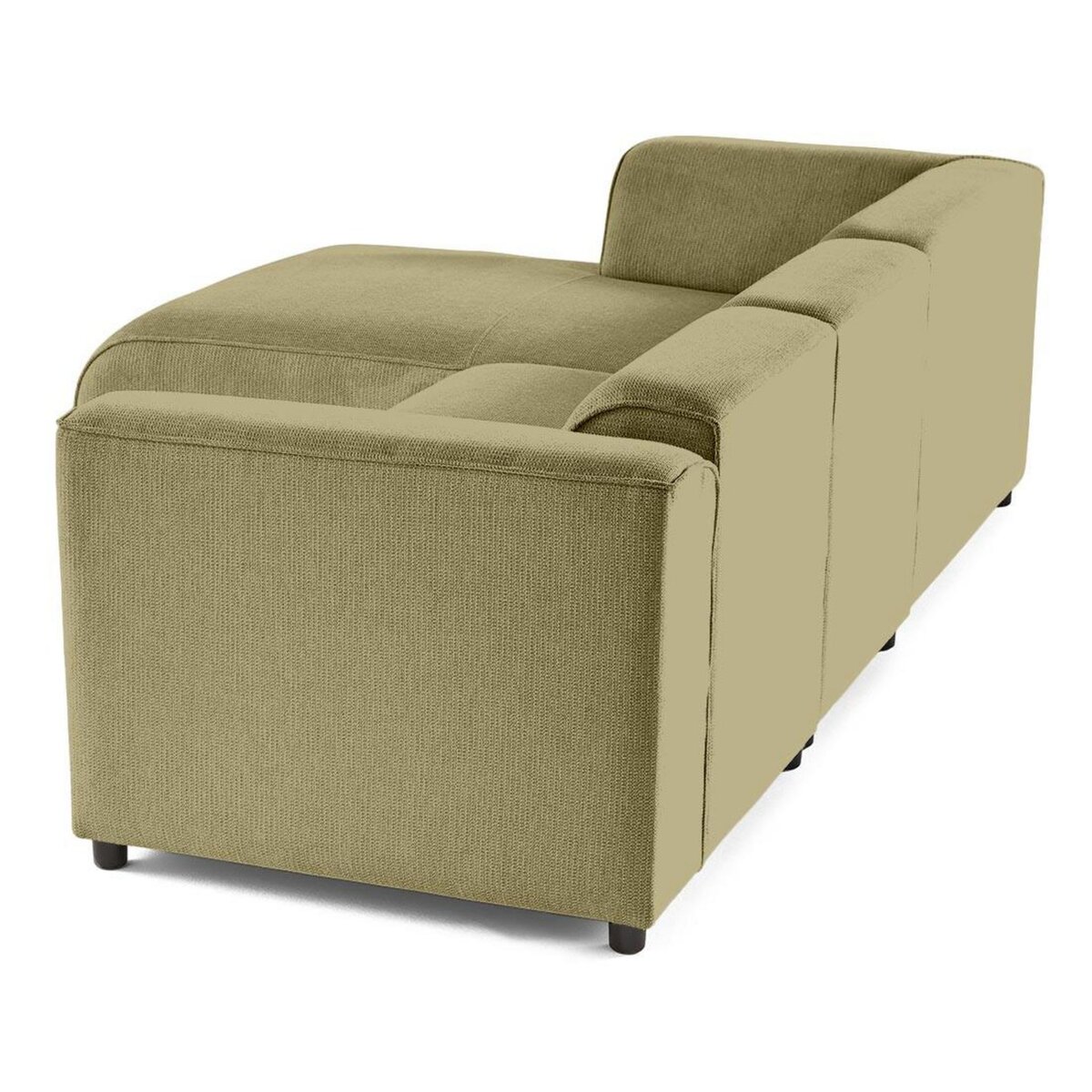 LISA DESIGN Suaro - canapé modulable d'angle gauche 4 places en tissu texturé