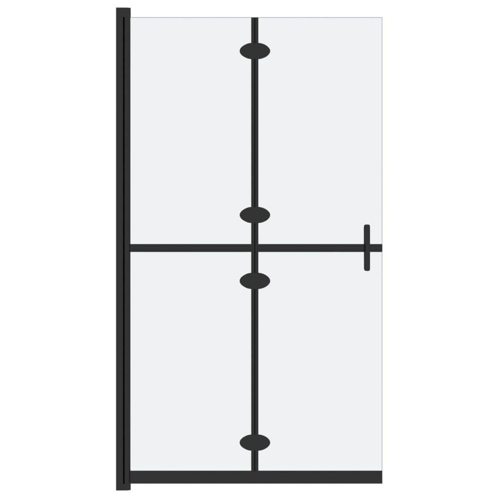 Voir la diapositive 2 : VIDAXL Paroi de douche pliable Verre ESG depoli 120x190 cm