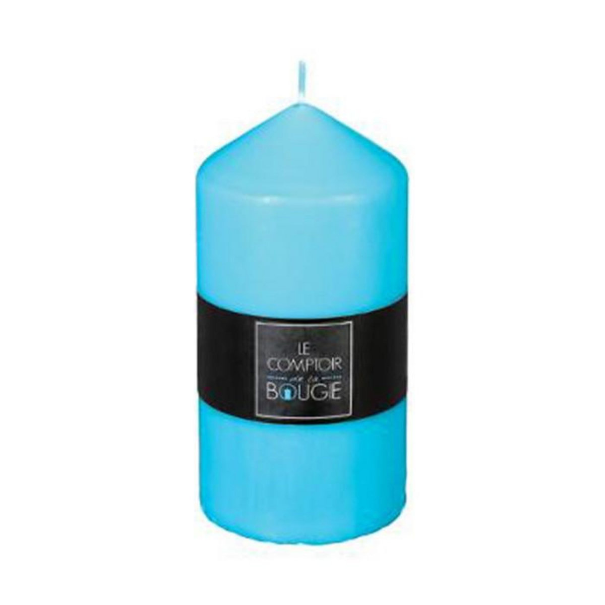 COMPTOIR DE LA BOUGIE Bougie Ronde  Rustic  6,8cm Turquoise