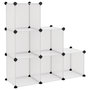 Voir la diapositive 2 : VIDAXL Cubes de rangement 6 pcs Transparent PP