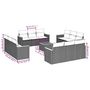 Voir la diapositive 3 : VIDAXL Salon de jardin avec coussins 13 pcs beige resine tressee