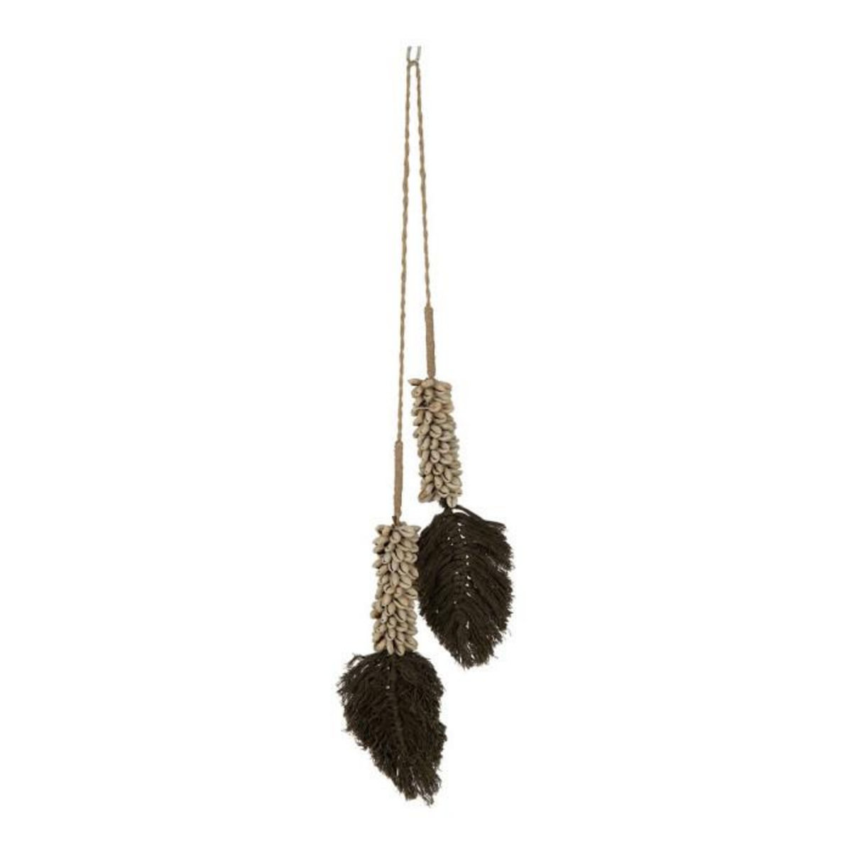 Paris Prix Décoration Coquillages à Suspendre  Cauris  66cm Marron