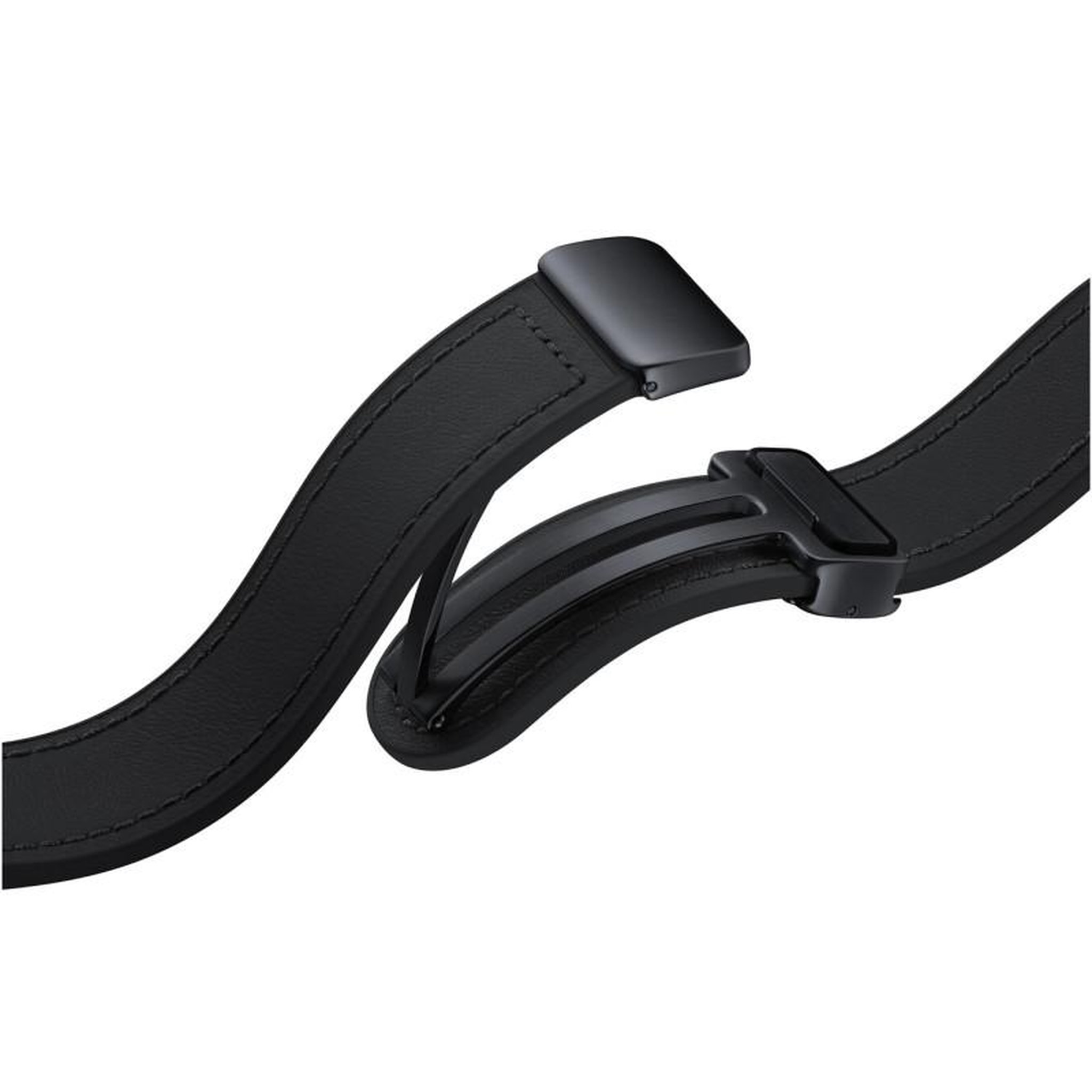 Voir la diapositive 4 : Samsung Bracelet Watch 4/5/6/7 S/M Hybride Leather Noir