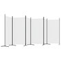 Voir la diapositive 5 : VIDAXL Cloison de separation 6 panneaux Blanc 520x180 cm Tissu