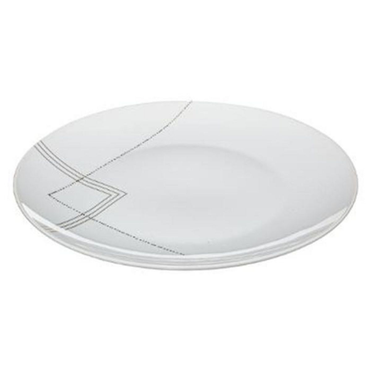 SECRET DE GOURMET Lot de 6 Assiettes Plates  Grand Hôtel  27cm Blanc