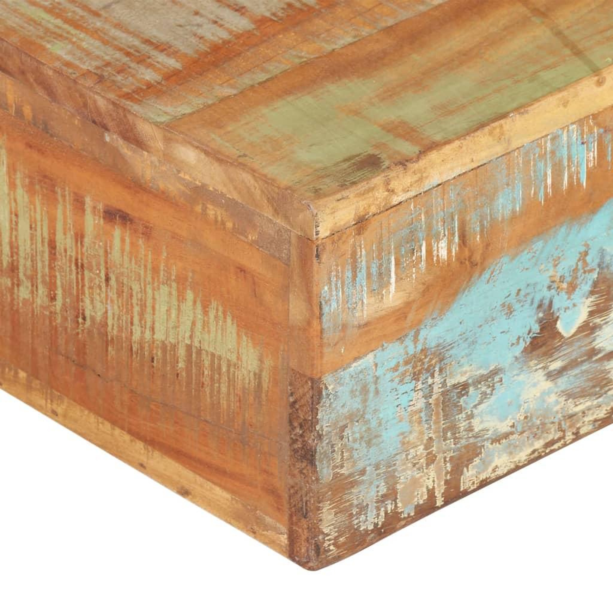 Voir la diapositive 3 : VIDAXL Table basse 80x80x28 cm Bois de recuperation massif