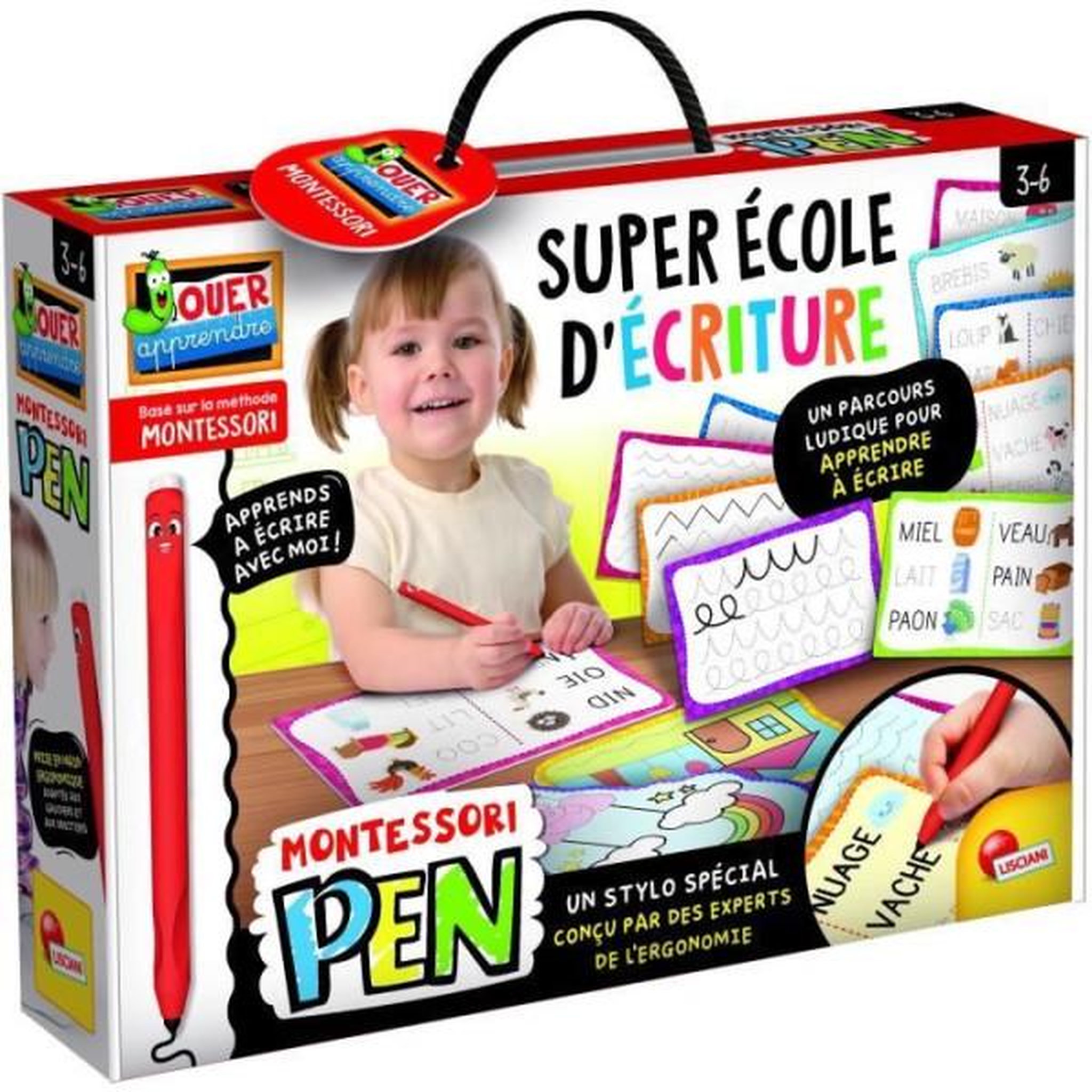 LISCIANI GIOCHI Stylo ergonomique - montessori pen super ecole d'écriture - lisciani