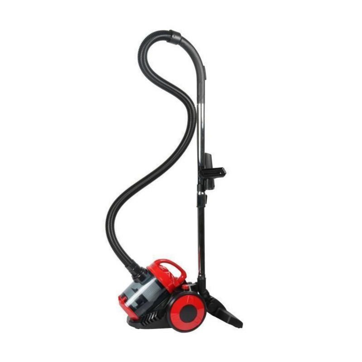 OCEANIC OCEANIC VC10RBAX2 Aspirateur traineau sans sac - 700W - 78 dB - A - Rouge