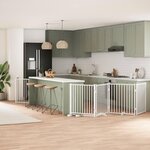 VIDAXL Barriere pour chien porte pliable 12 panneaux bois de peuplier