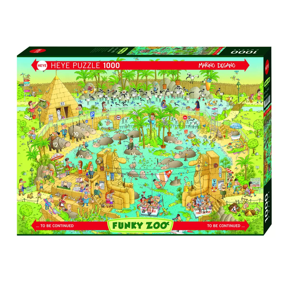 Heye Puzzle 1000 pièces : Zoo, habitat du Nil