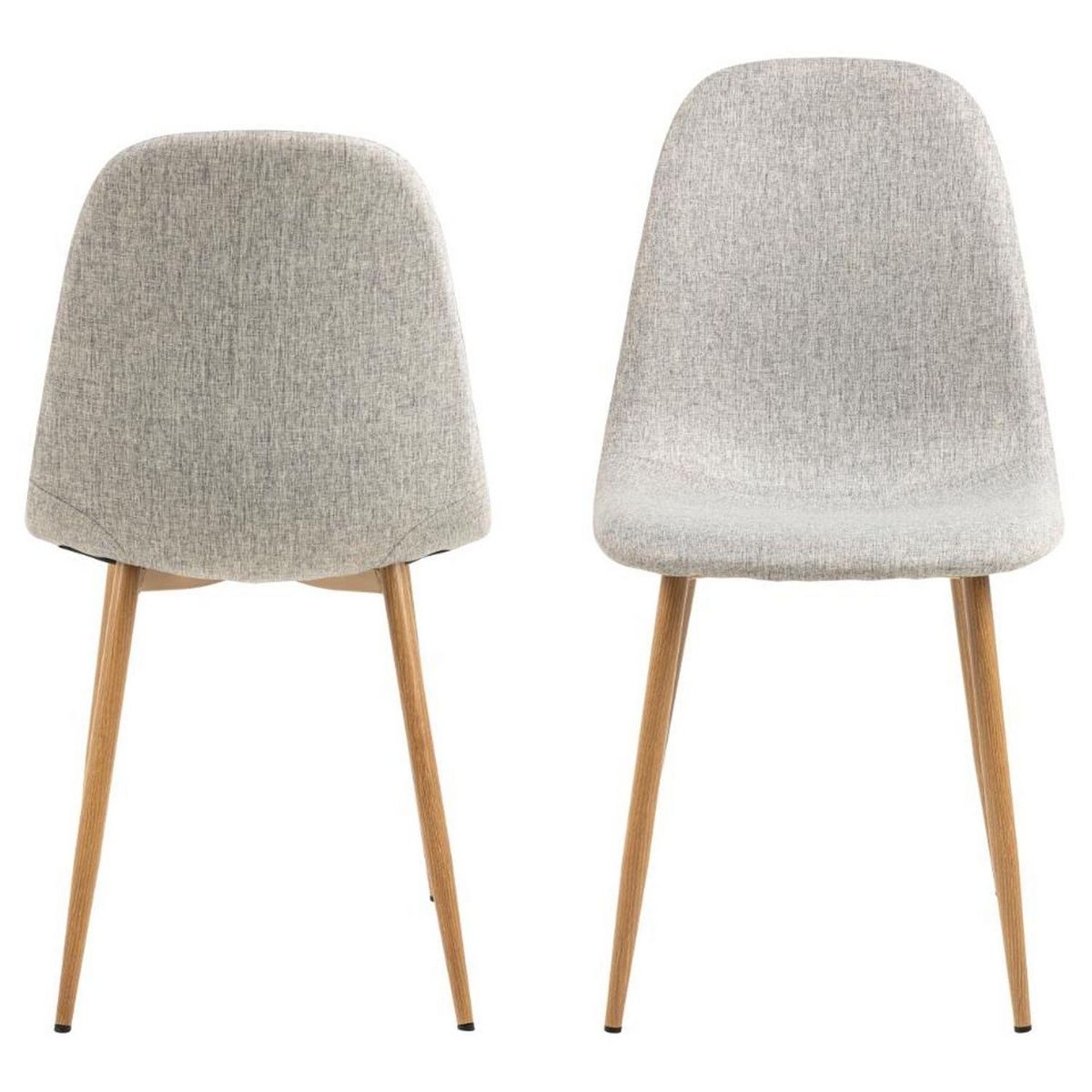 TOILINUX Lot de 4 chaises de salle à manger CLELIA