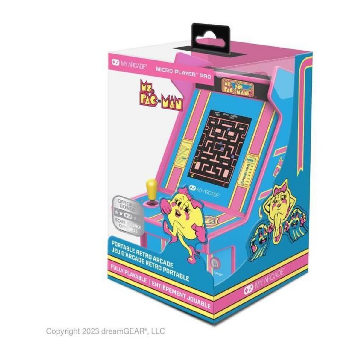 MY ARCADE Micro Player PRO - Ms. Pac-Man - Jeu rétrogaming - Ecran 7cm Haute Résolution