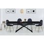Voir la diapositive 4 : Paris Prix Table de Repas Extensible  Nayla  180-260cm Noir
