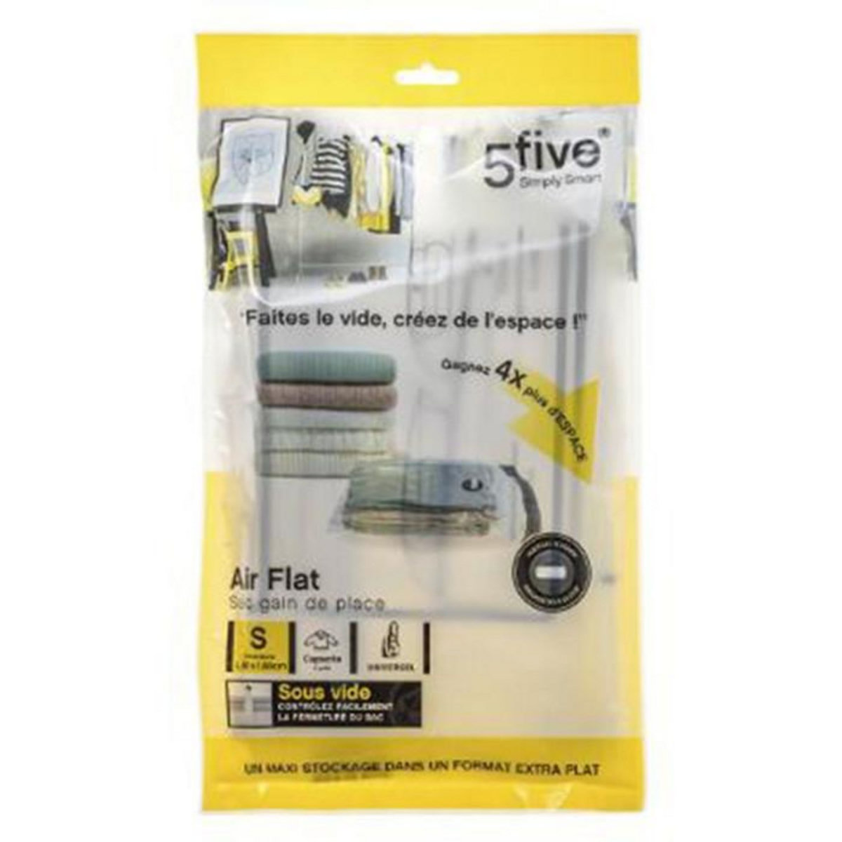 FIVE Sac de Rangement  Air Flat  60cm Blanc