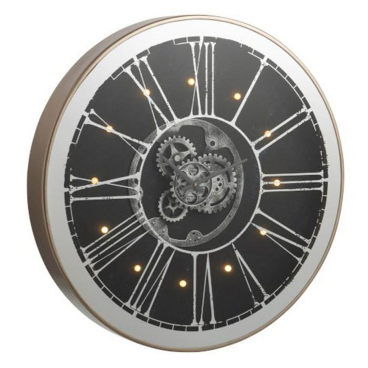 Paris Prix Horloge Murale Ronde à Led  Ozua  80cm Argent