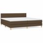Voir la diapositive 2 : VIDAXL Sommier a lattes de lit avec matelas Marron fonce 200x200 cm