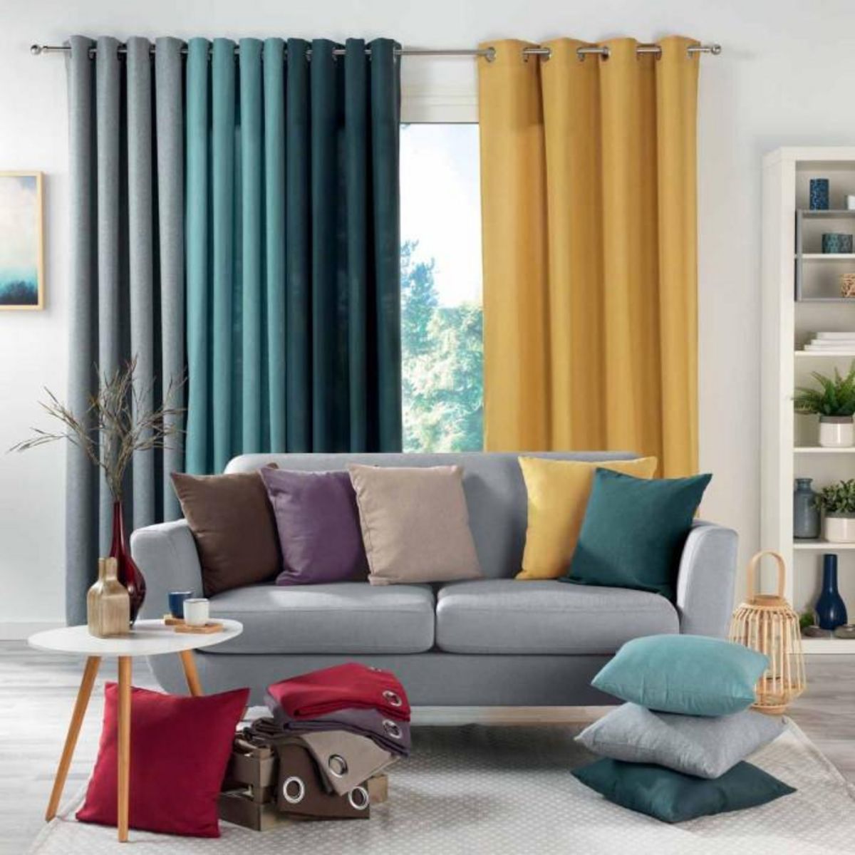 Paris Prix Rideau à Œillets  Meliane  140x260cm Violet