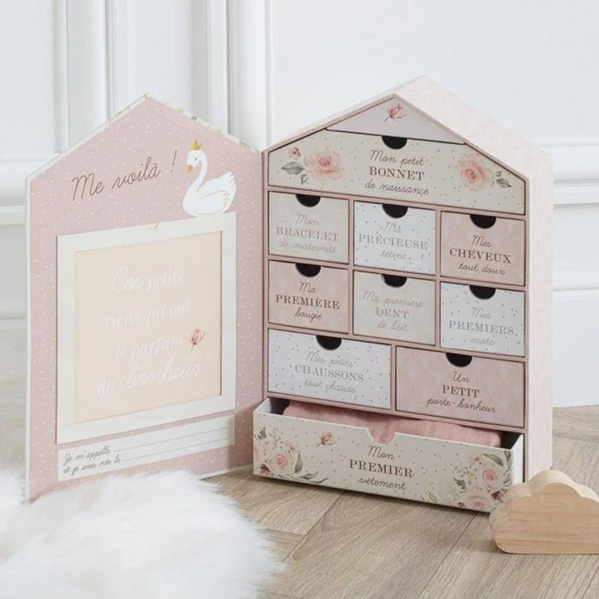 Paris Prix Coffret Maison Enfant  Cygne  30cm Multicolore