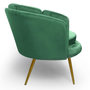 Voir la diapositive 4 : Paris Prix Canapé 3 Places en Velours  Dabren  185cm Vert