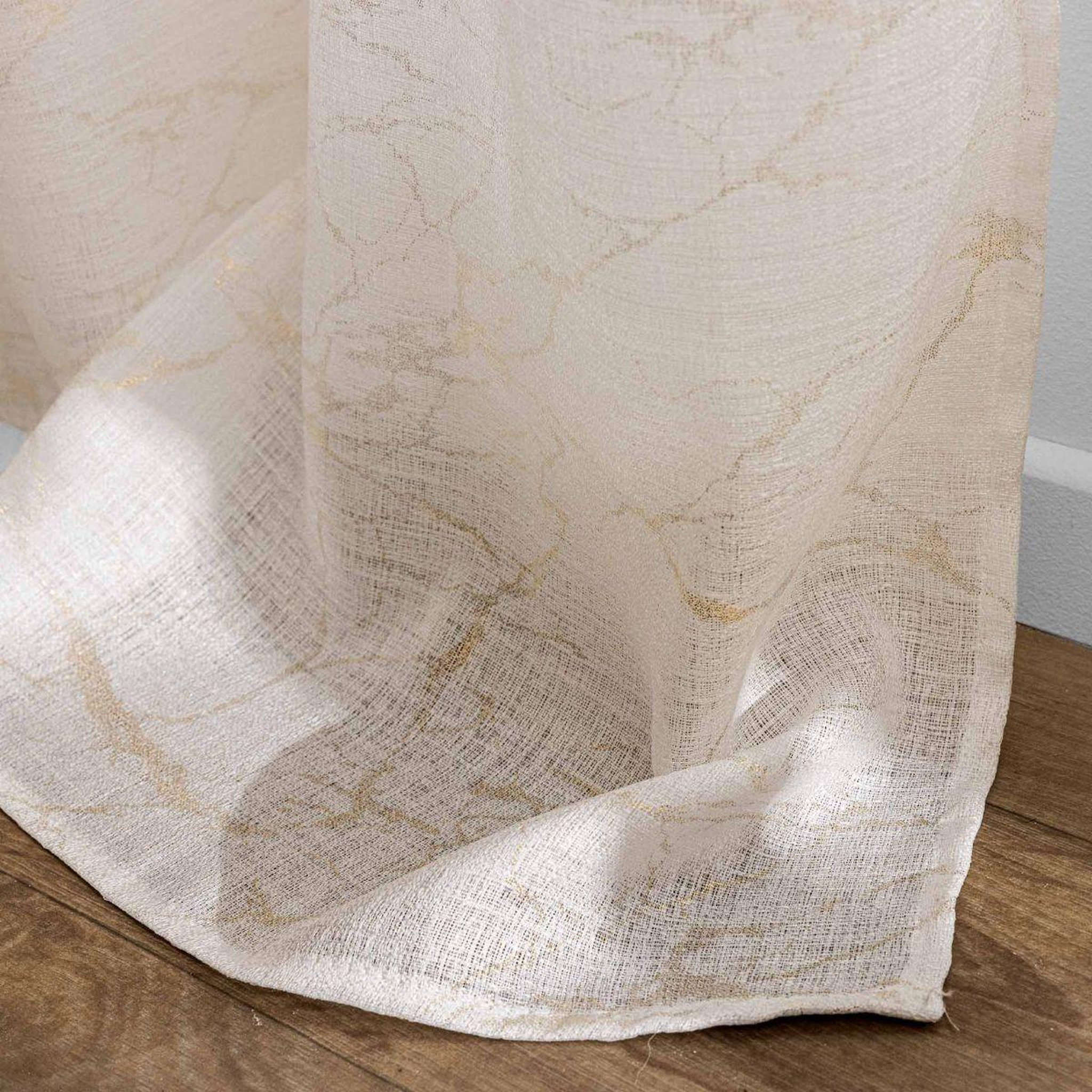 Voir la diapositive 3 : Douceur d'Intérieur Rideau voilage à œillets  marius  140x240cm beige
