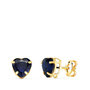 Voir la diapositive 1 : L'ATELIER D'AZUR Boucles d'Oreilles Or 18 Carats 750/000 - Zirconiums Bleu Saphir