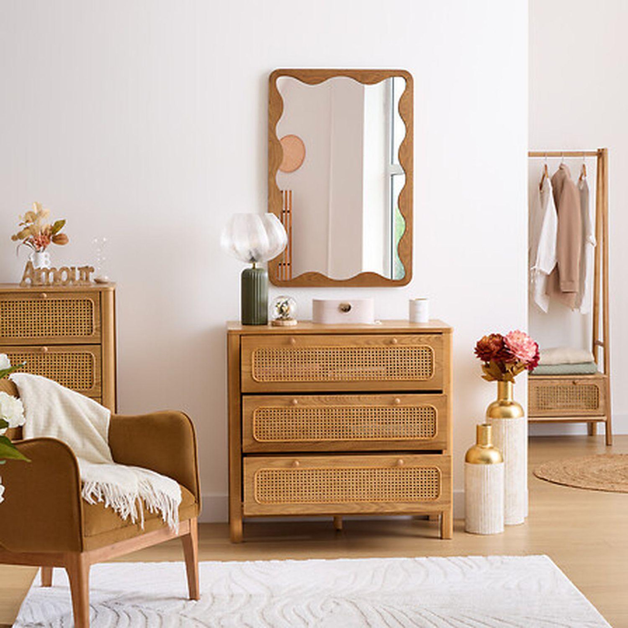 Voir la diapositive 6 : ATMOSPHERA Commode 3 tiroirs tiria - marron