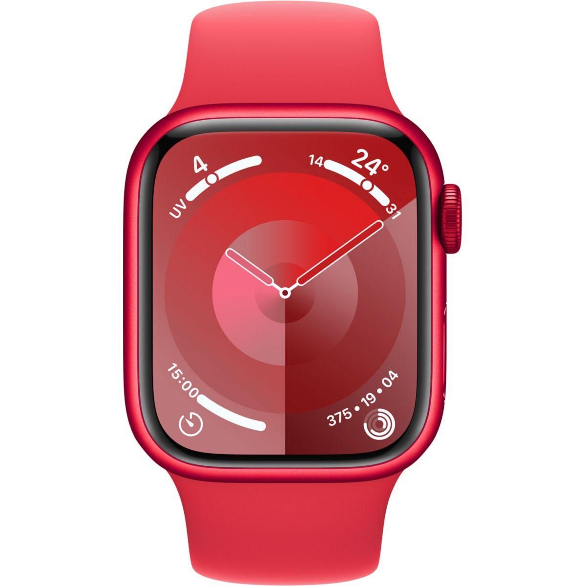 APPLE Montre connectée Serie 9 Cellular 41mm Aluminium/(PRODUCT)RED S/M