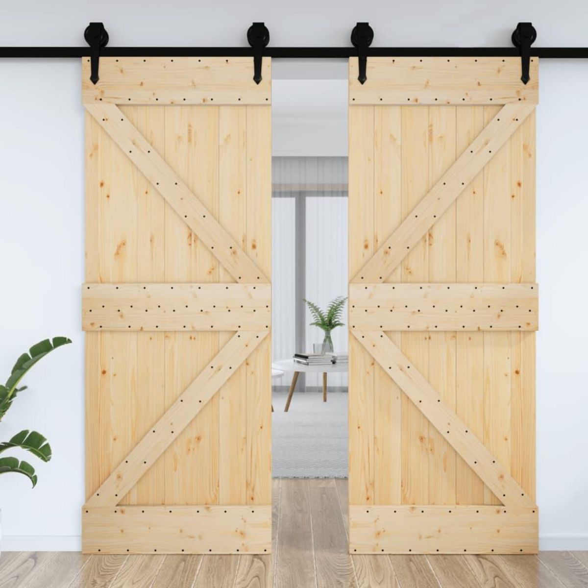 VIDAXL Porte NARVIK 70x210 cm bois massif de pin