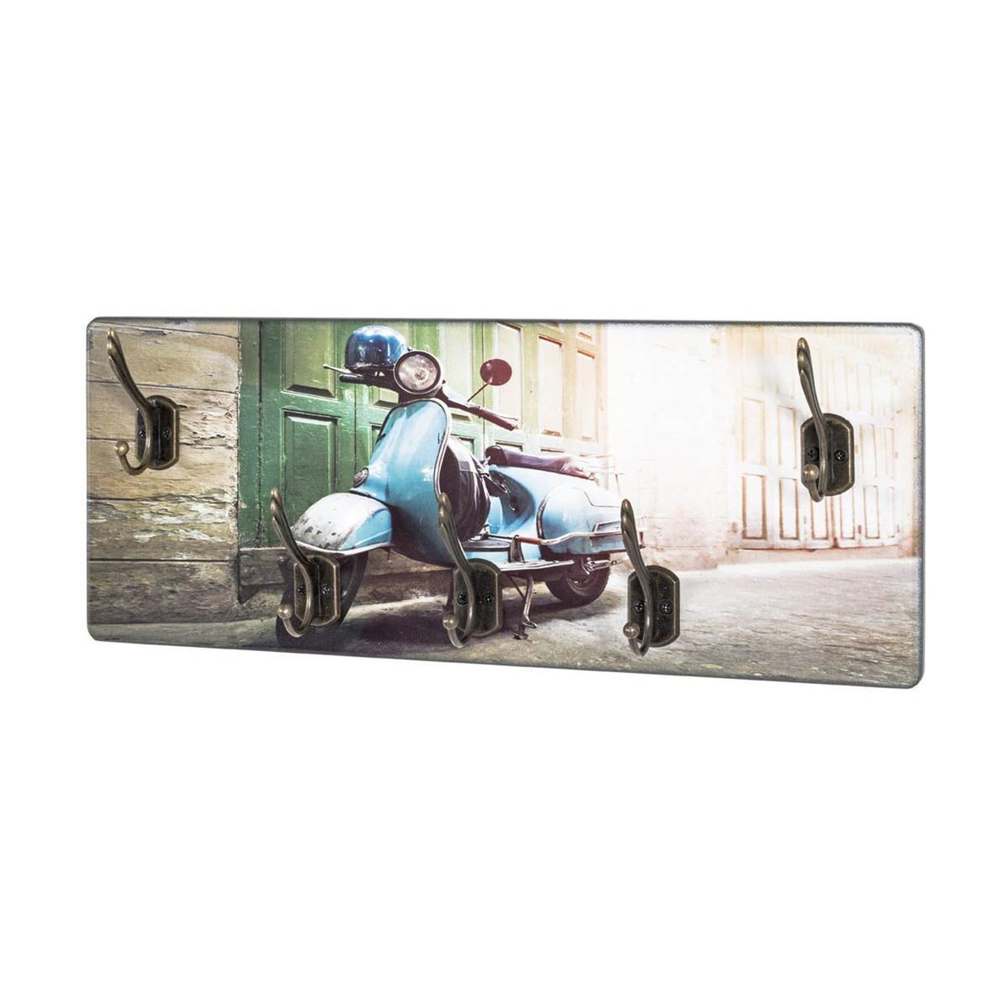 Paris Prix Patère murale 5 crochets  vespa  50cm multicolore