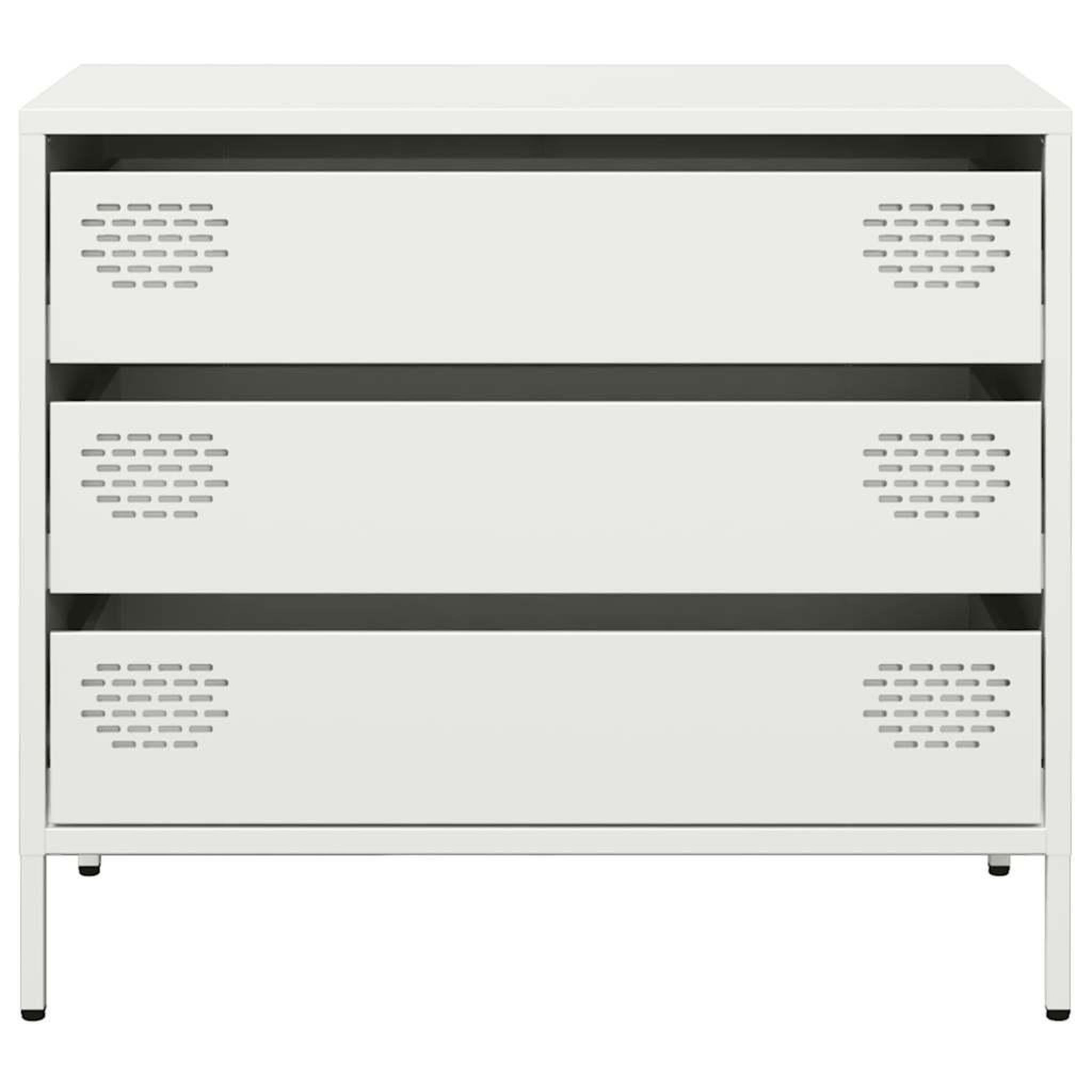 Voir la diapositive 5 : VIDAXL Buffet blanc 68x39x58,5 cm acier lamine a froid