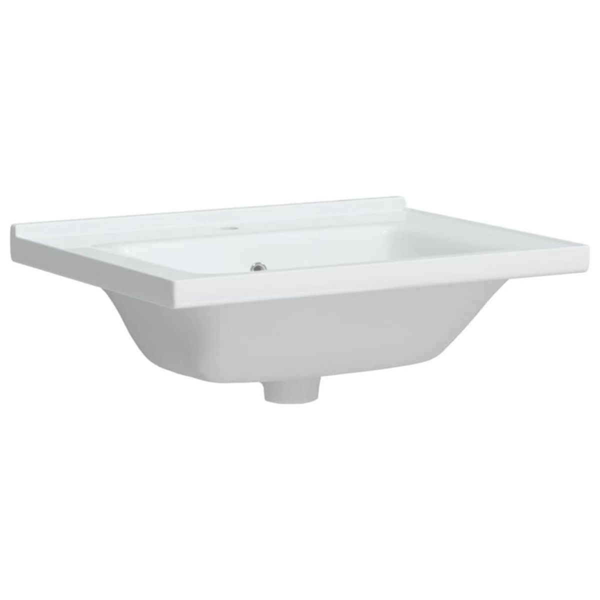 VIDAXL Evier salle de bain blanc 61x48x19,5 cm rectangulaire ceramique